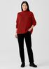 Merino Turtleneck Top in Regenerative Wool