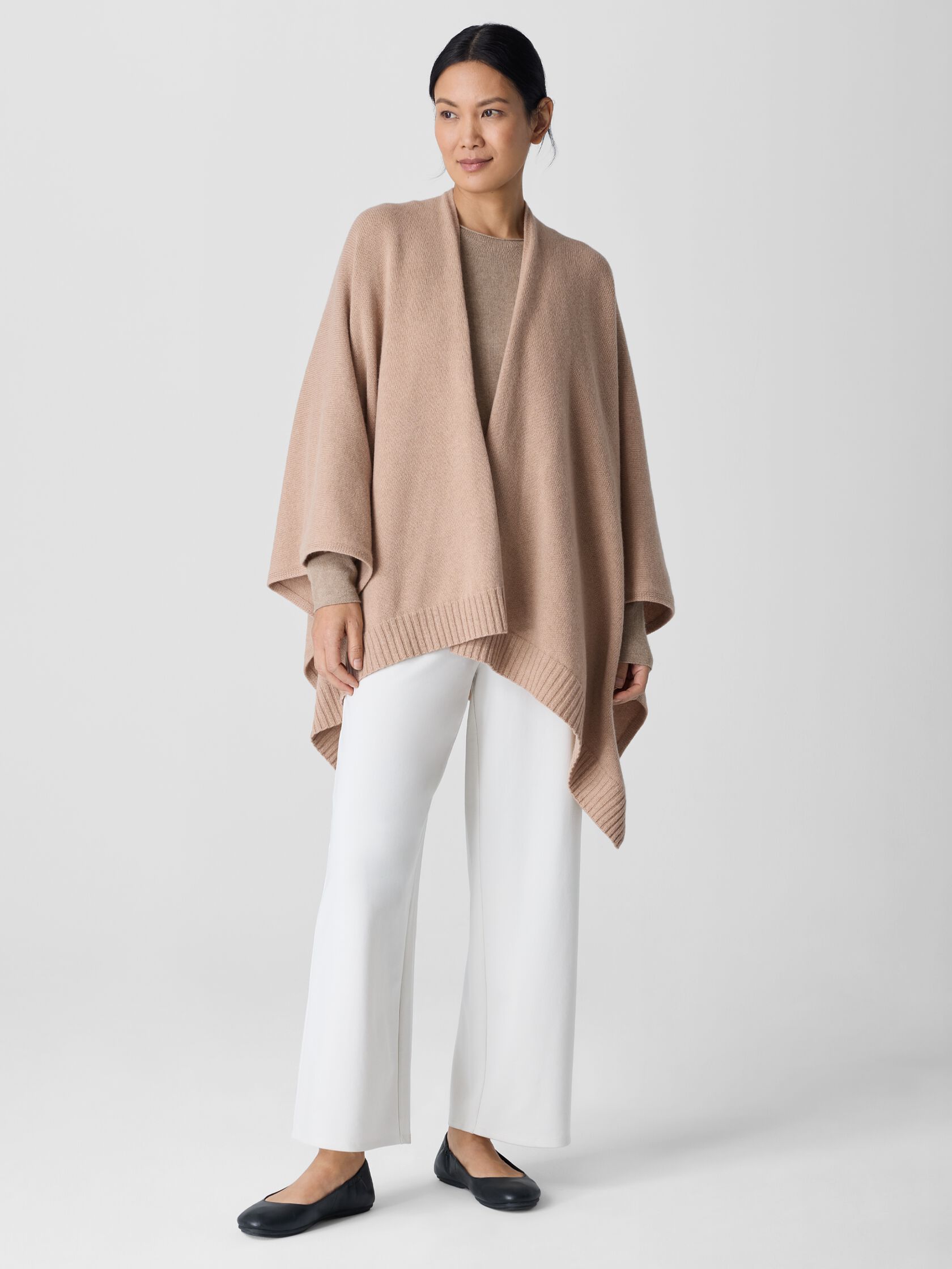 Recycled Cashmere Wool Poncho