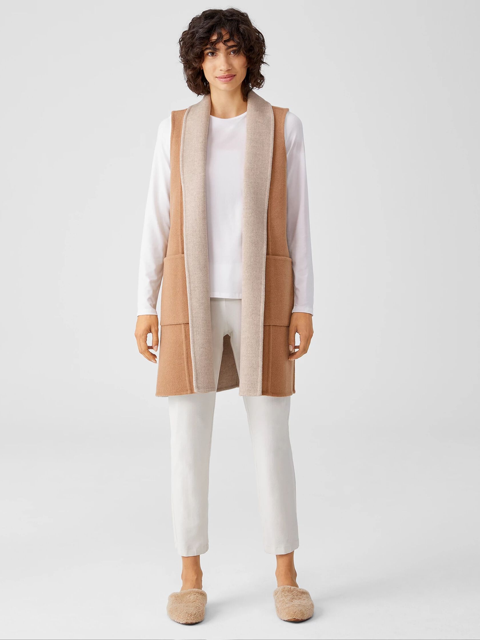 Doubleface Wool Cashmere Vest