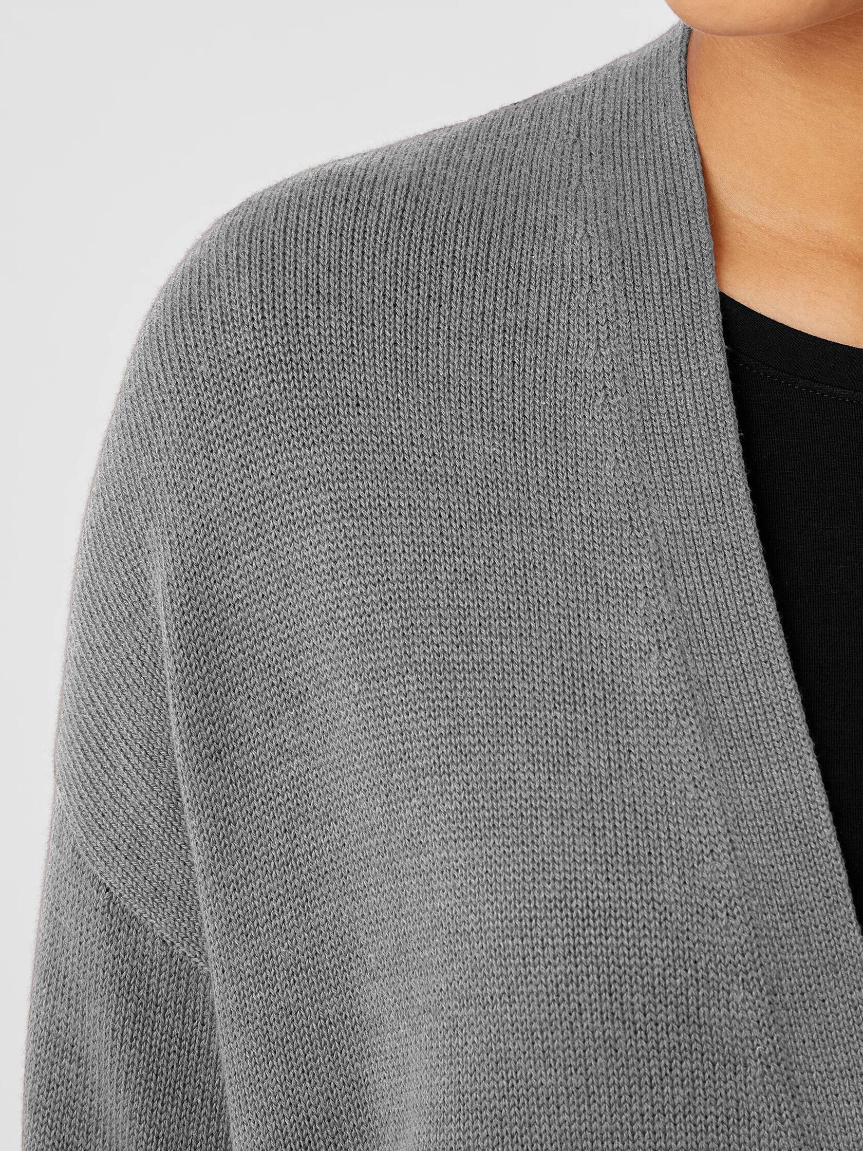 Peruvian Organic Cotton Blend V-Neck Cardigan