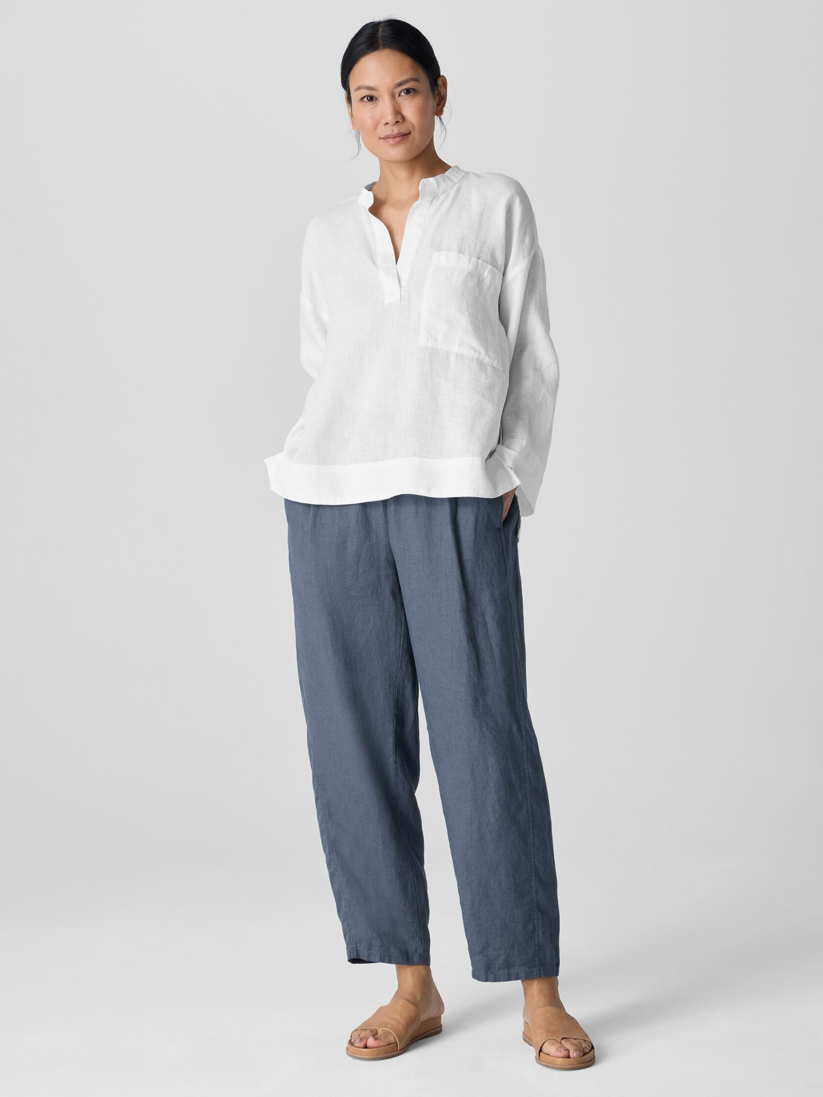 Organic Linen Lantern Pant