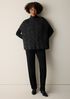 Alpaca Blend Turtleneck Poncho