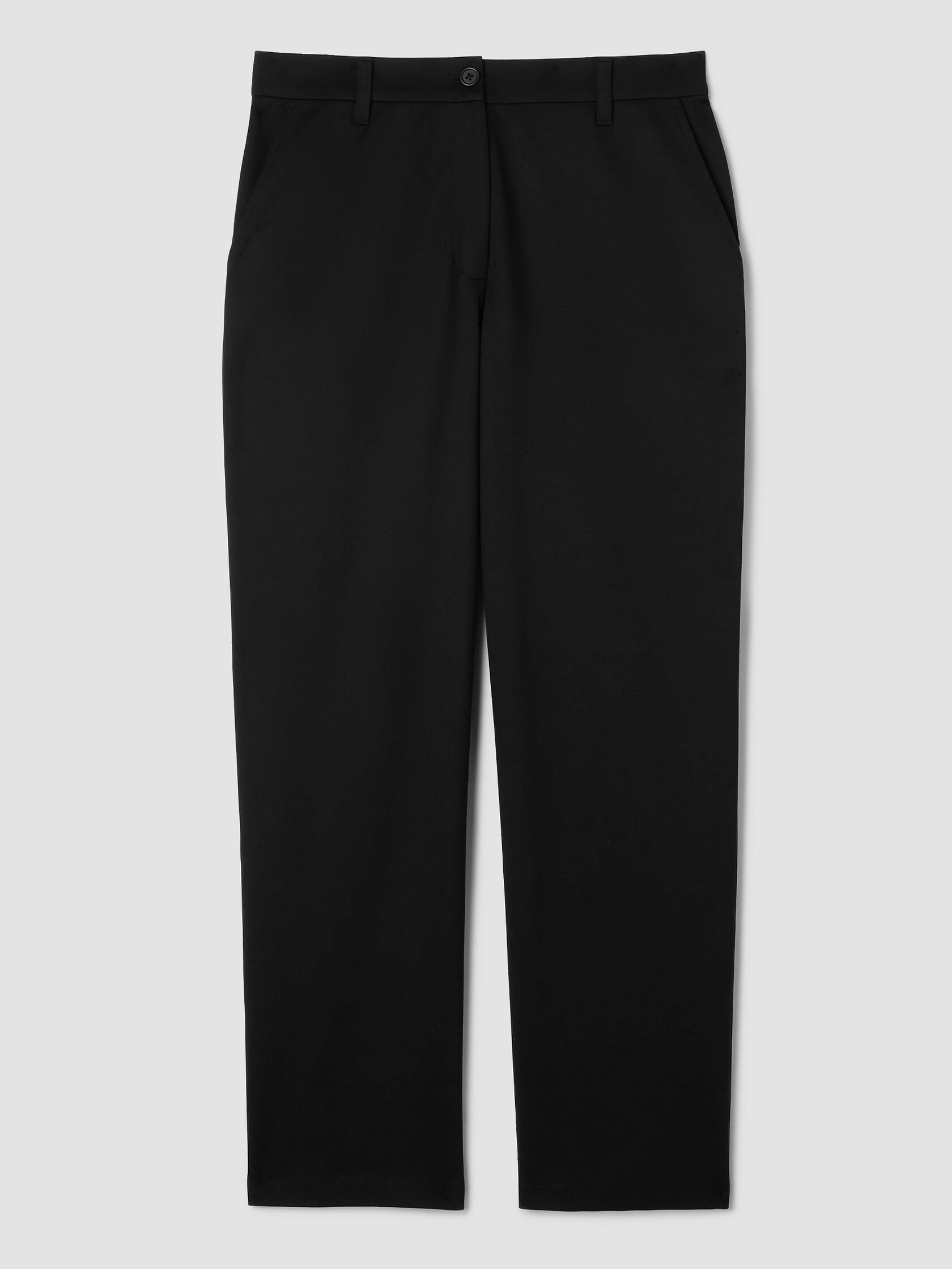 Washable Flex Ponte Straight Trouser Pant