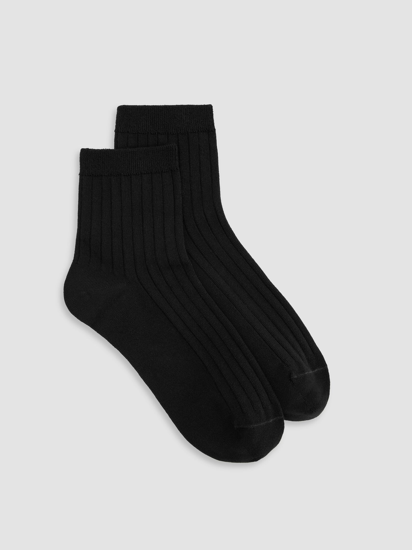 Rib Short Crew Sock