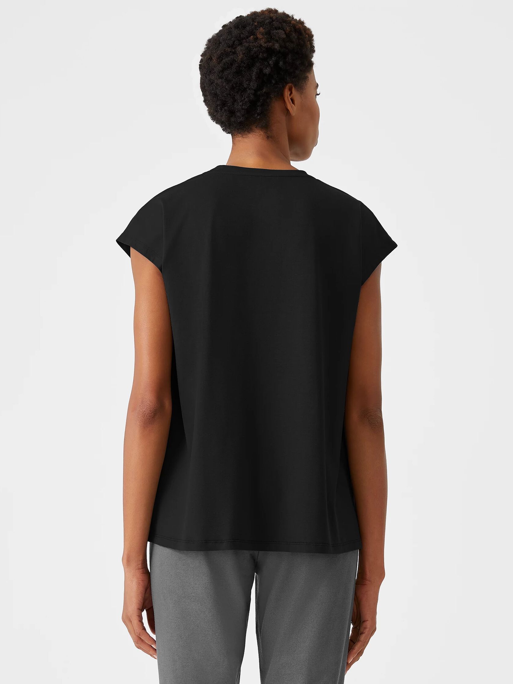 Fine Jersey Crew Neck Top