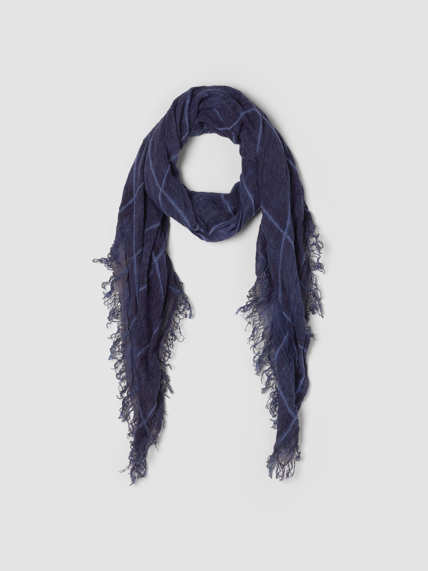 Maltinto Organic Linen Cotton Grid Scarf