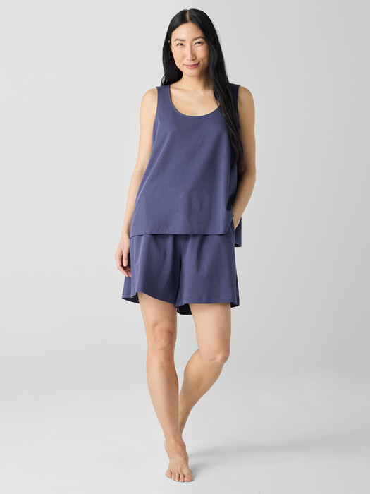Organic Cotton Interlock U-Neck Sleep Tank