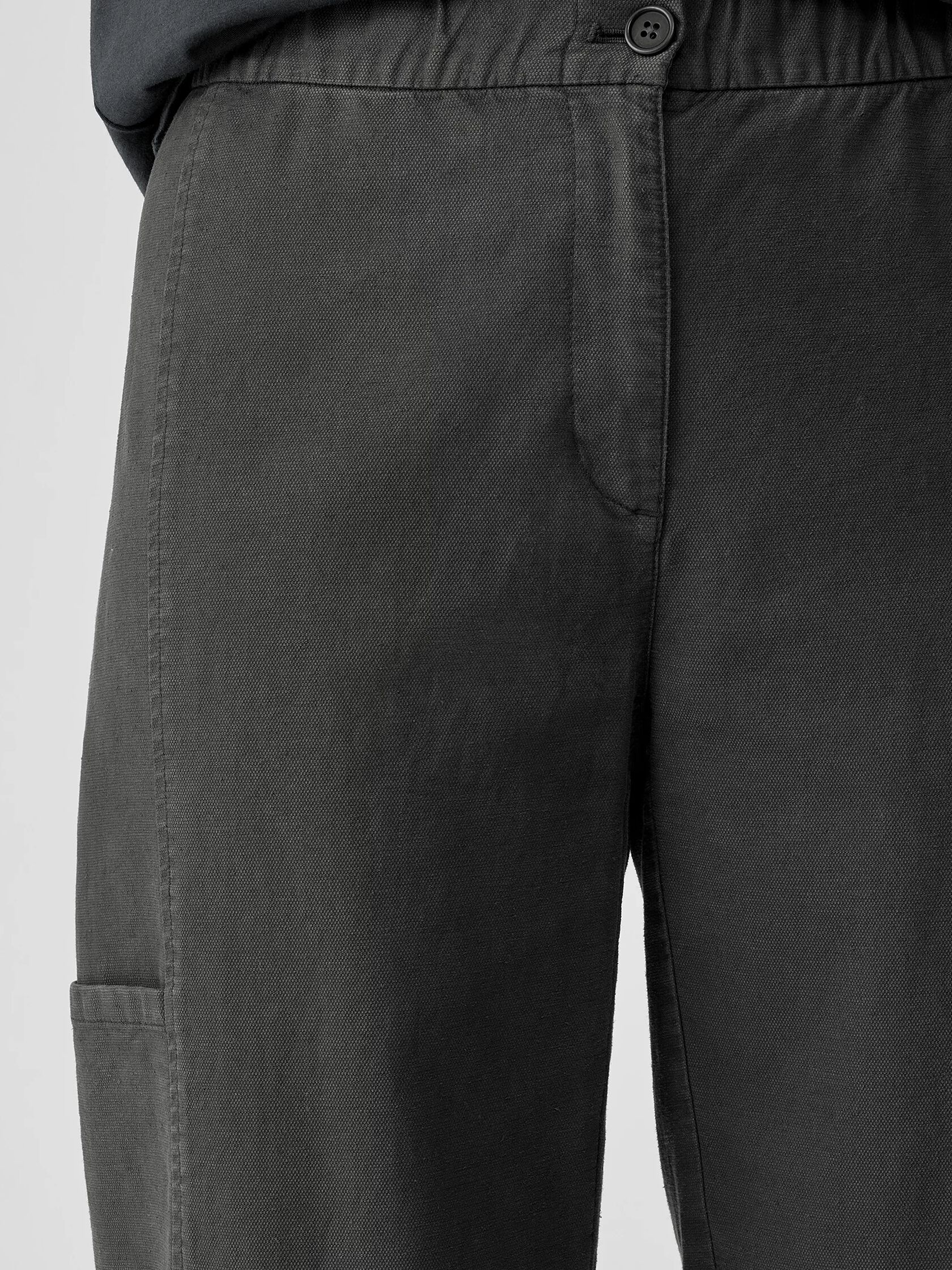 Cotton Hemp Stretch Lantern Pant