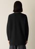 Fine Felted Wool Long Cardigan in Regenerative Wool
