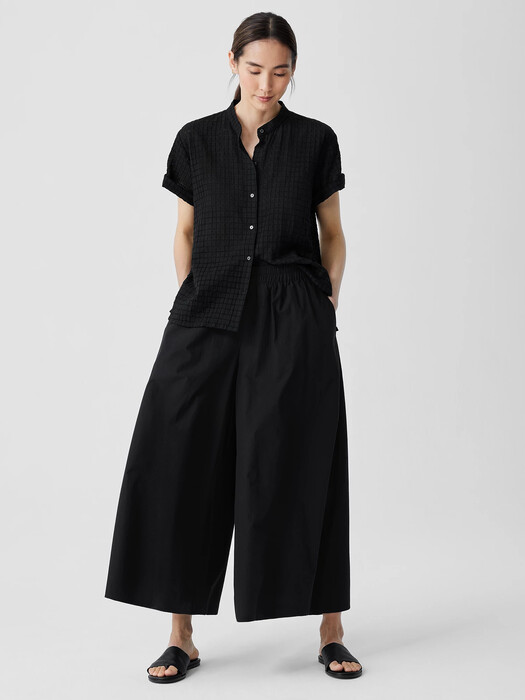 Washed Organic Cotton Poplin Skirt Pant