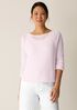 Organic Linen Cotton Slub Bateau Neck Top