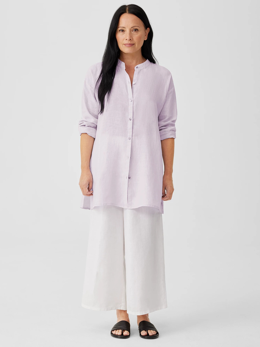 Garment-Dyed Organic Handkerchief Linen Shirt