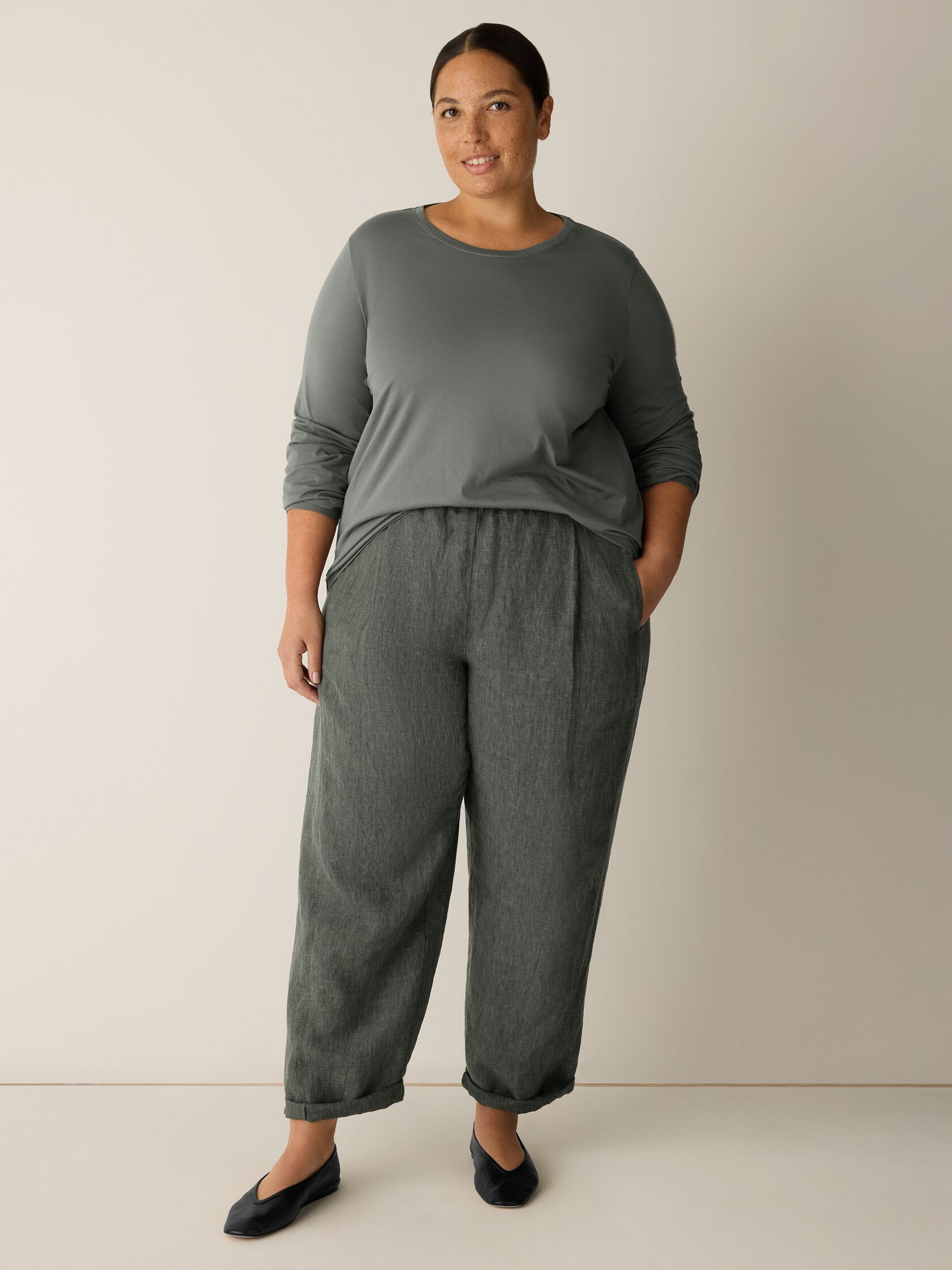 Organic Pima Cotton Jersey Long-Sleeve Tee