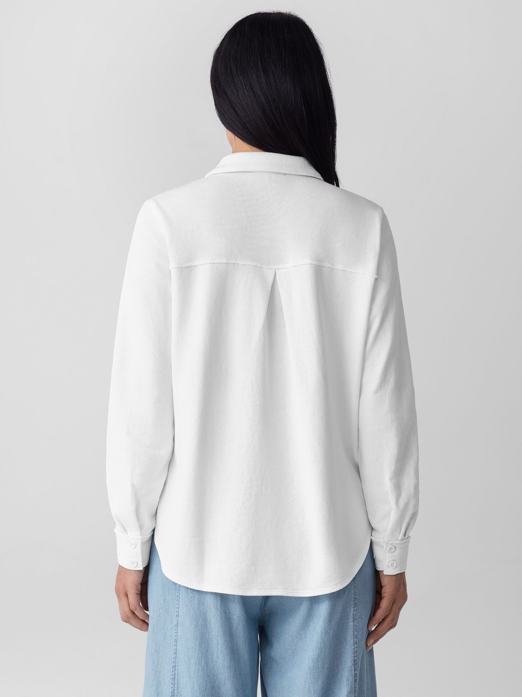 Lightweight Organic Cotton Terry Classic Collar Shirt