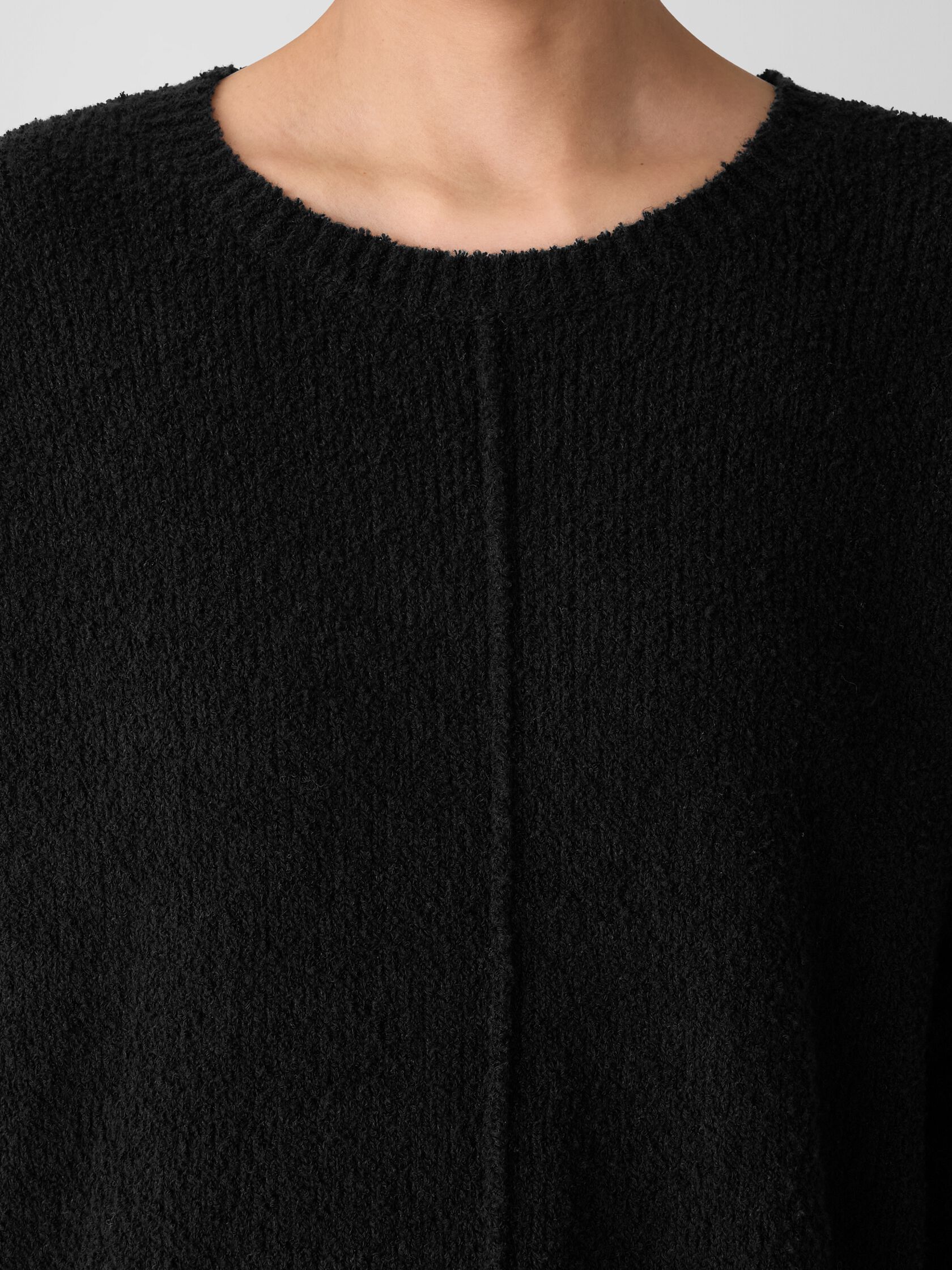 Cotton Fluff Crew Neck Top