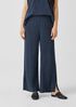 Woven Plisse Straight Pant