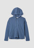 Lightweight Organic Cotton Terry Hooded Top