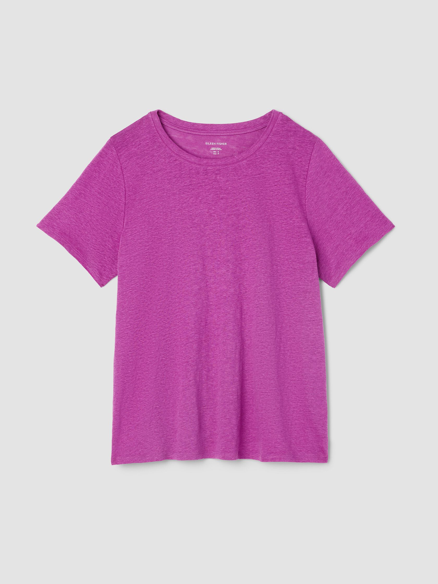 Organic Linen Jersey Crew Neck Tee