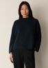 Peruvian Cotton Blend Funnel Neck Top