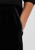 Velvet Wide-Leg Pant