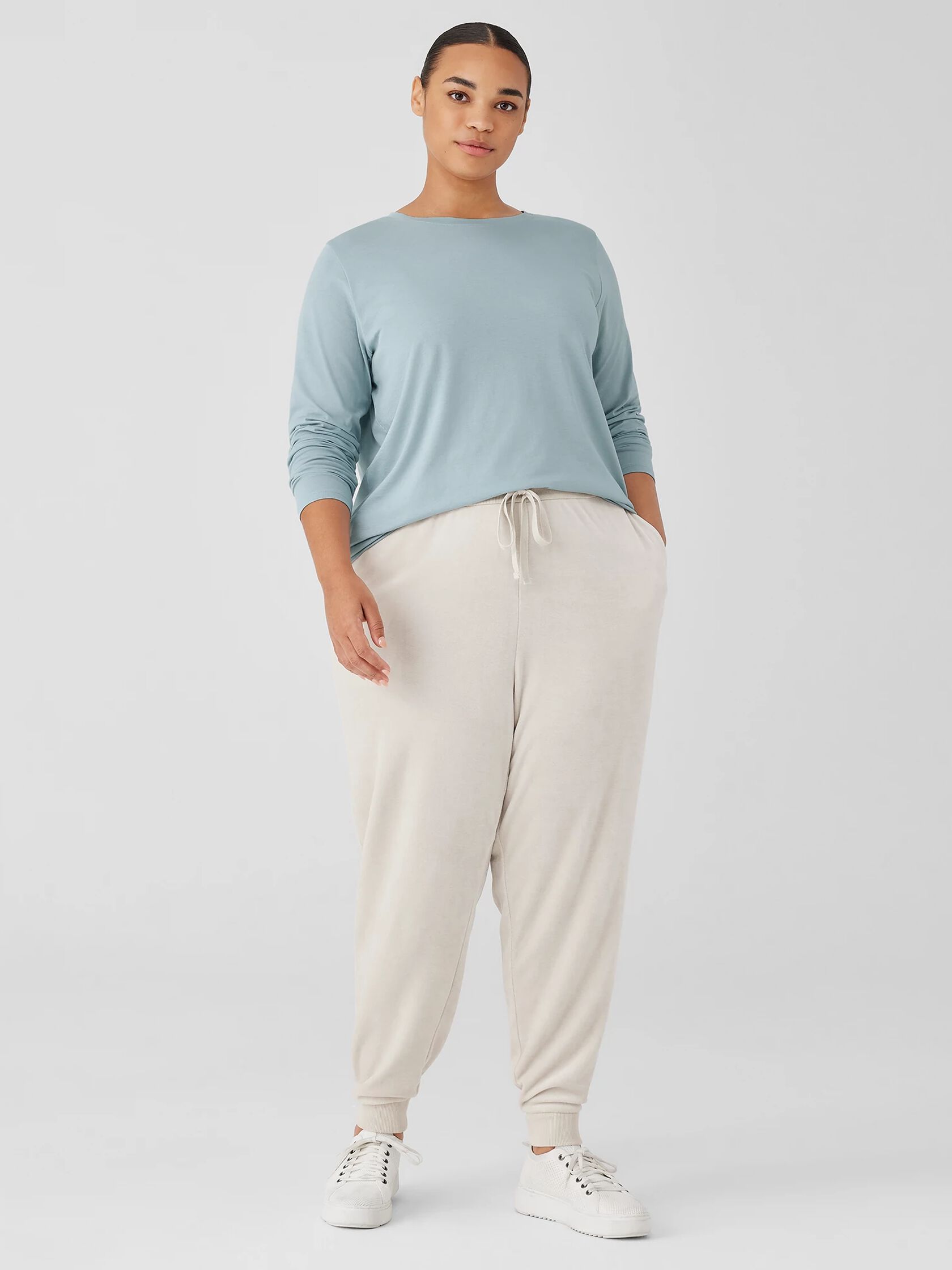 Cozy Velour Knit Jogger Pant