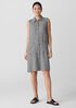 Puckered Organic Linen Sleeveless Dress
