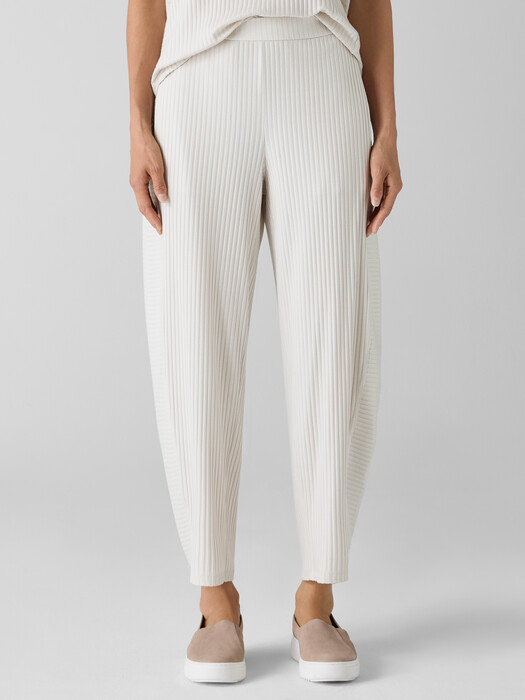 Textured Stretch Rib Lantern Pant