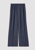 Silk Georgette Crepe Pintuck Pant