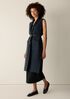 Lightweight Boiled Wool Shawl Collar Vest in Regenerative Wool