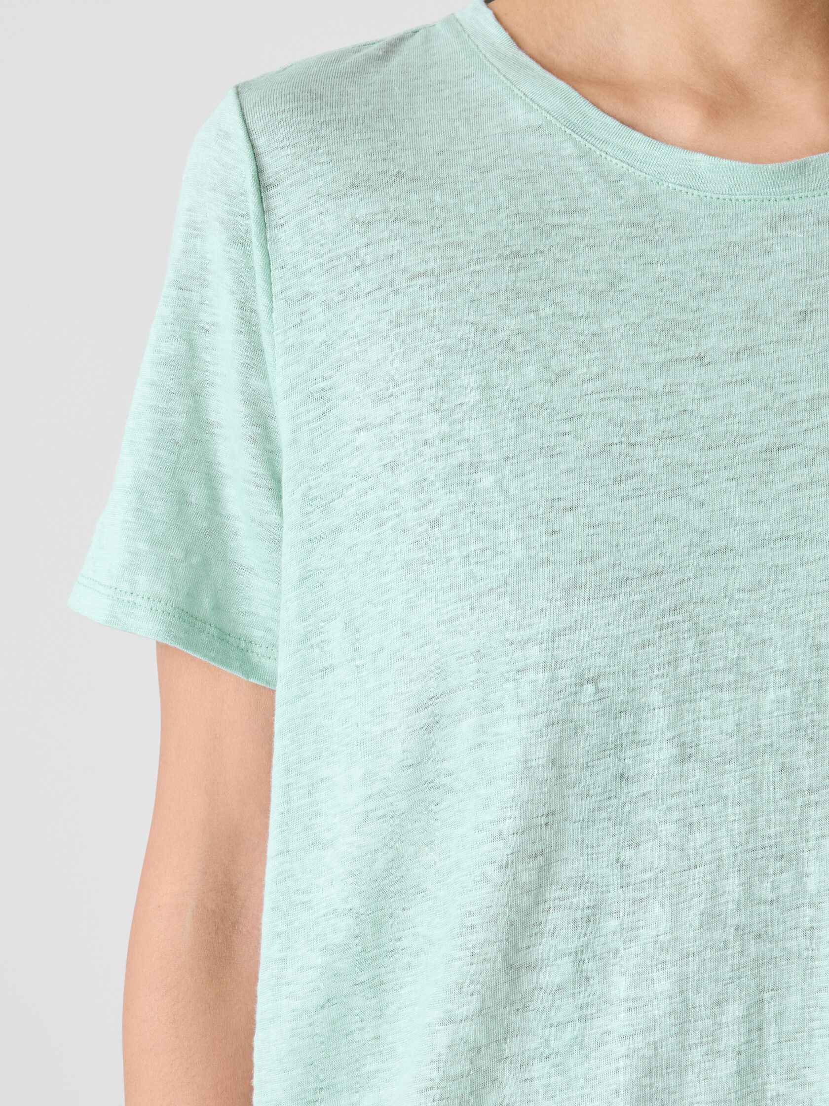 Organic Linen Jersey Crew Neck Tee