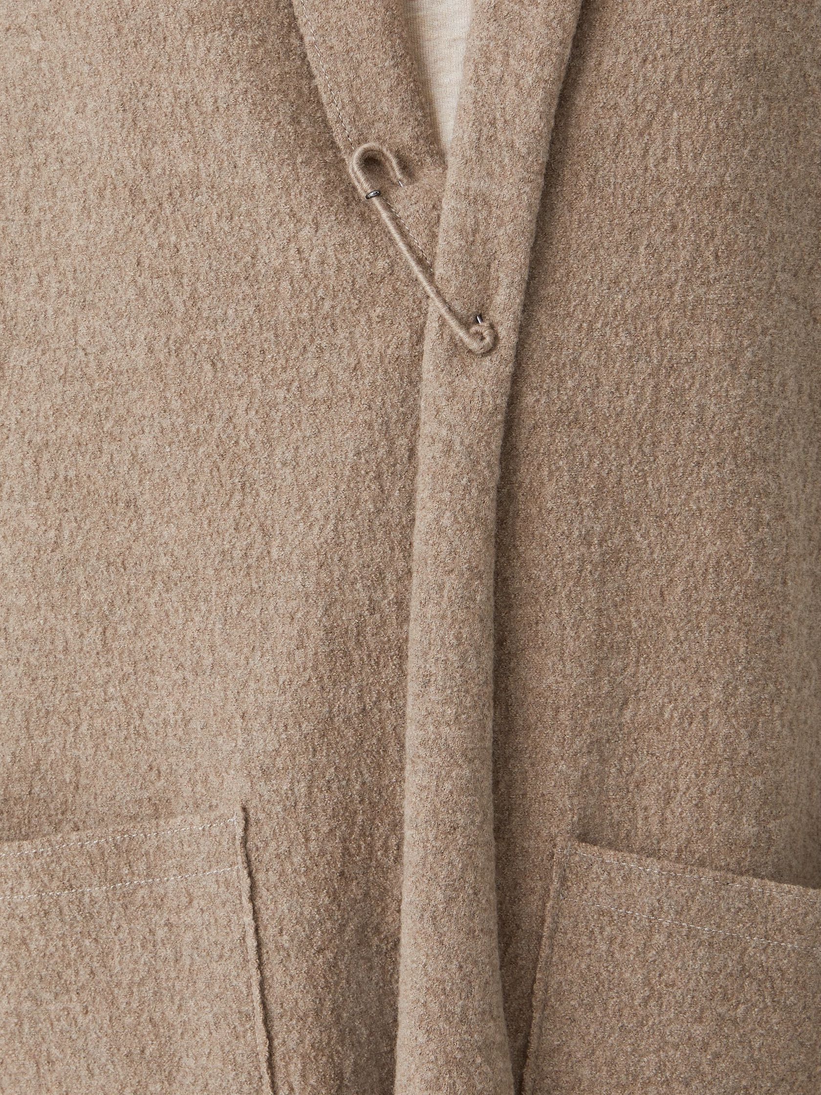 Lightweight Boiled Wool Long Vest in Responsible Wool