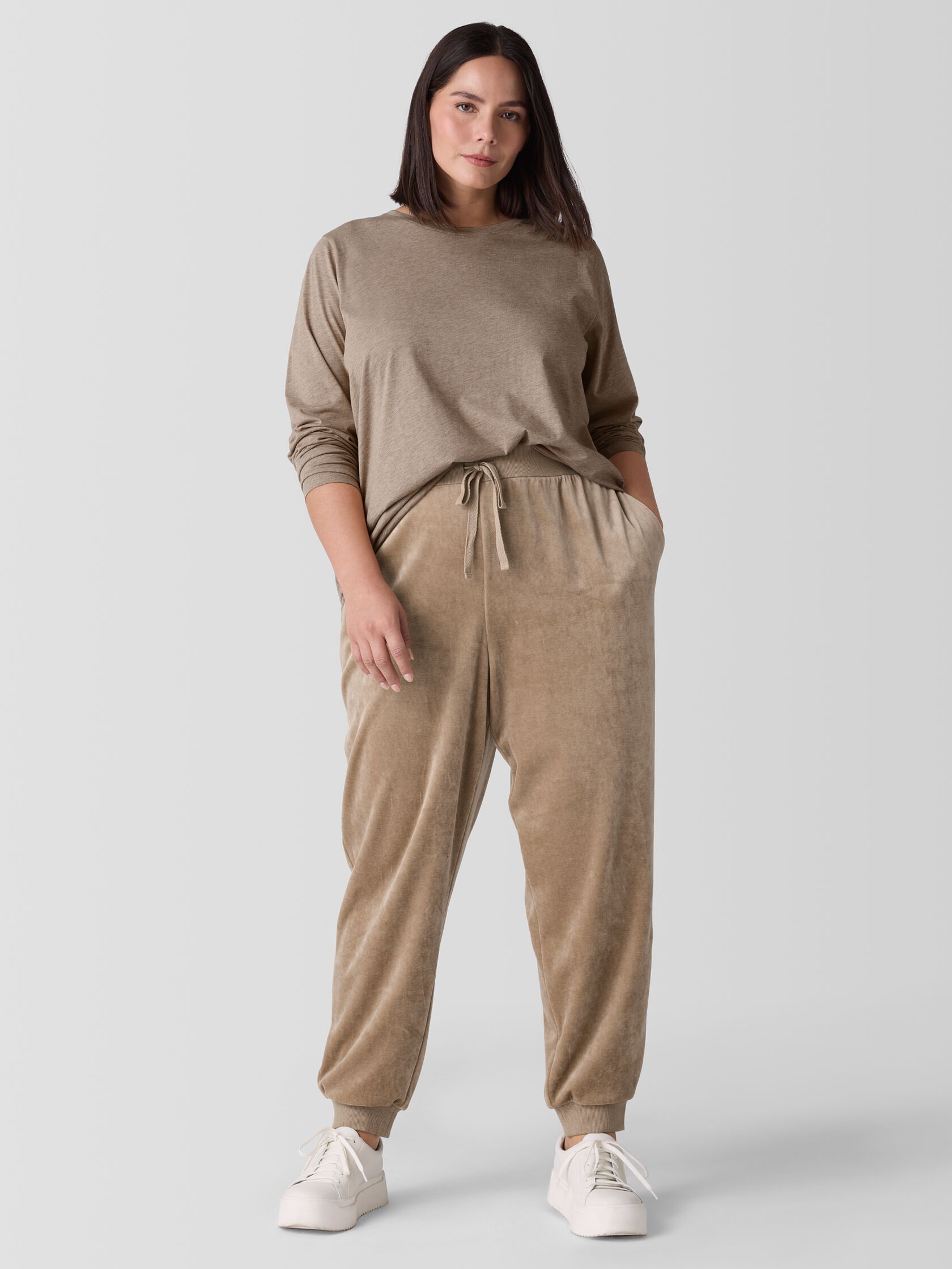 Mélange Fine Organic Cotton Jersey Long-Sleeve Tee