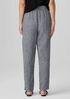 Puckered Organic Linen Tapered Pant