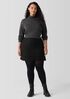 Felted Wool Jersey Mini Skirt in Regenerative Wool