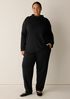 Cozy Brushed Terry Hug Funnel Neck Top