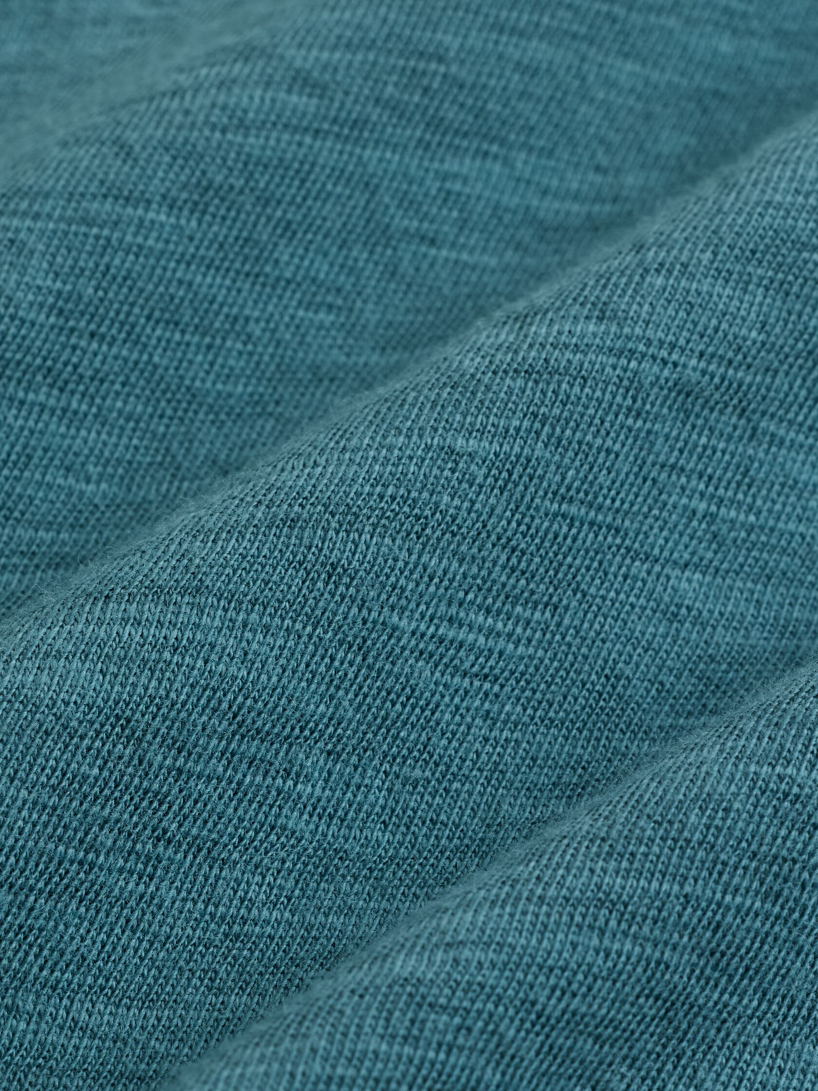 Organic Cotton Slubby Jersey V-Neck Tee