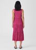 Crushed Silk Tiered Dress
