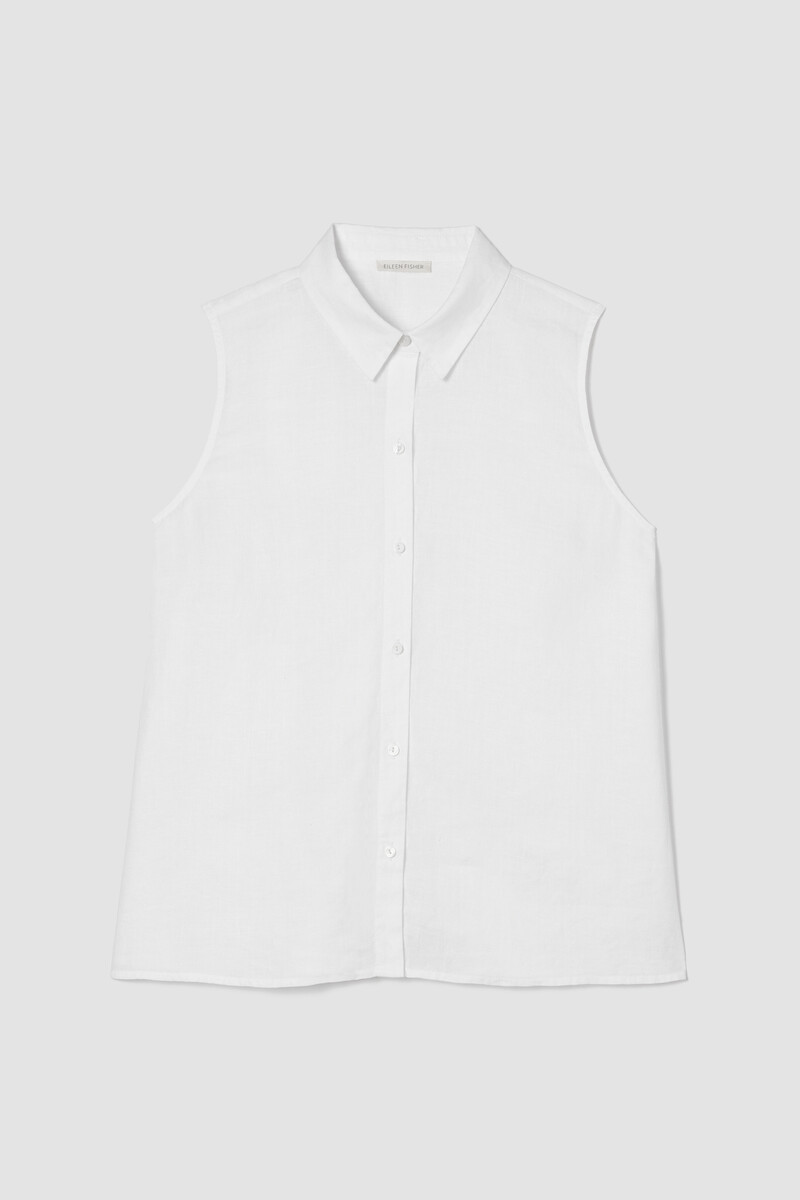Organic Handkerchief Linen Sleeveless Shirt Organic Handkerchief Linen Sleeveless Shirt