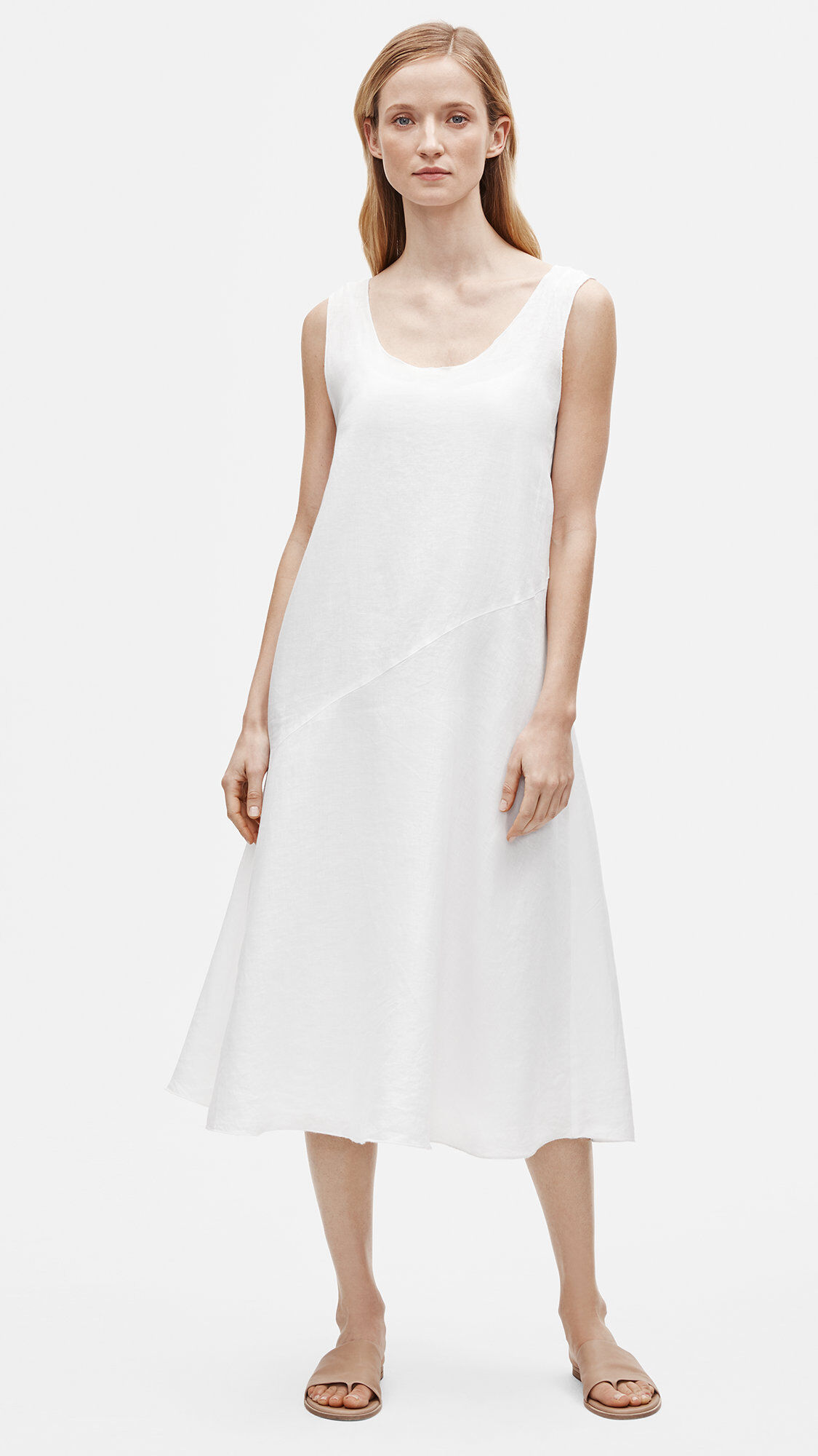 Eileen fisher shop white dress