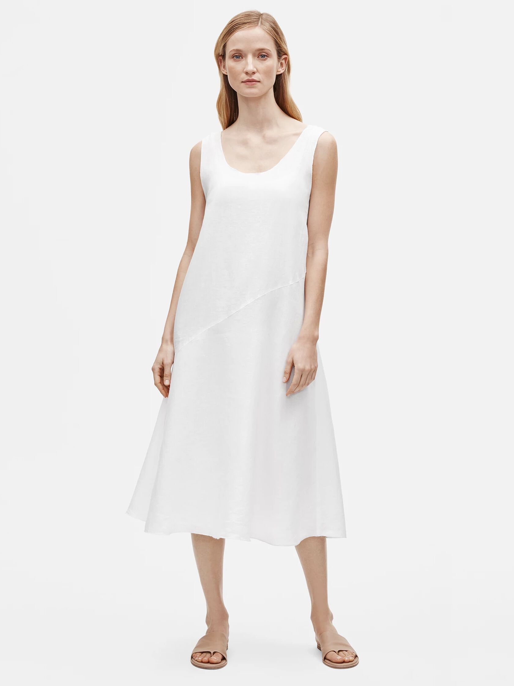 Organic Handkerchief Linen Tank Dress