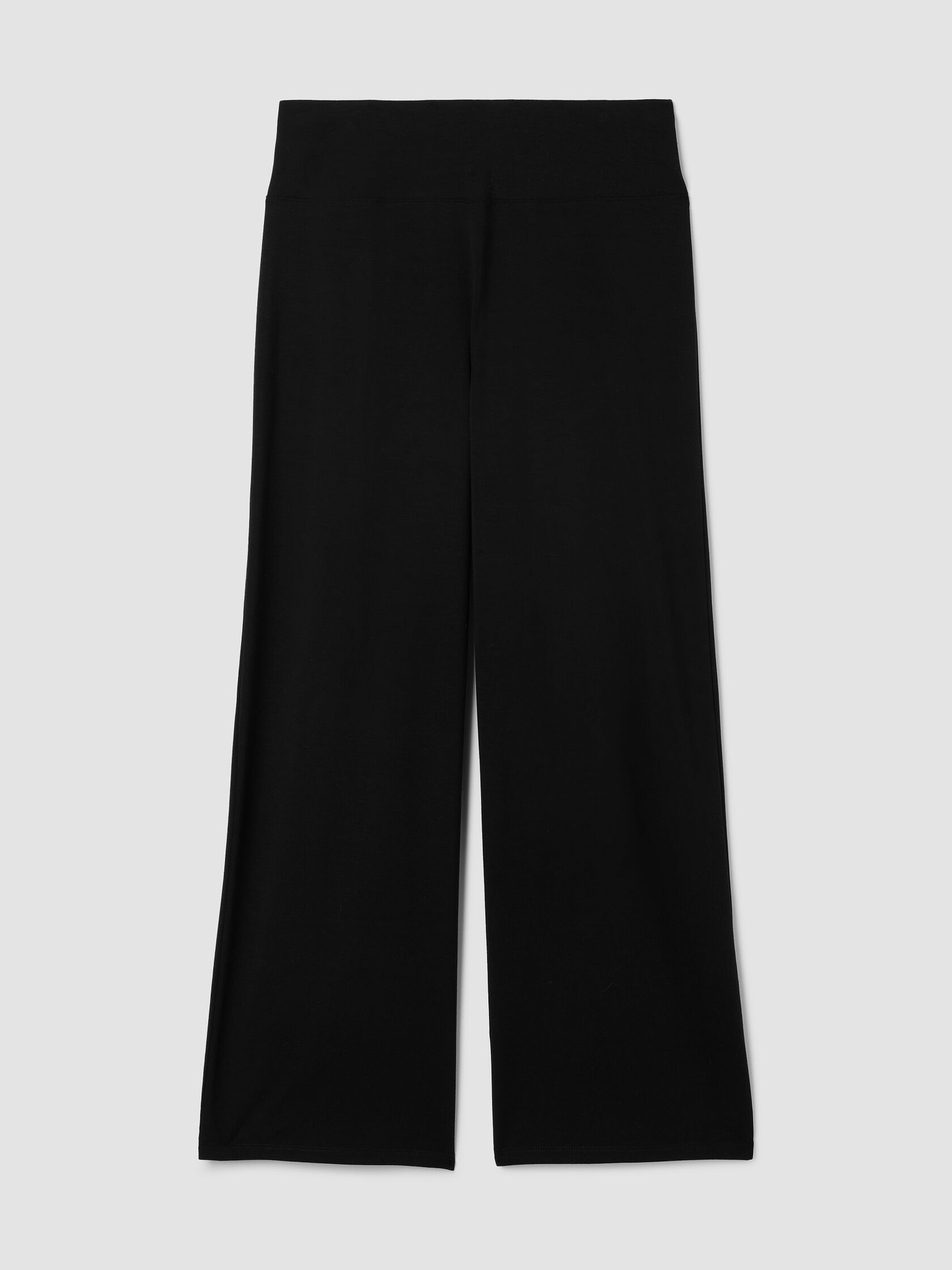 Stretch Jersey Knit Wide-Leg Pant