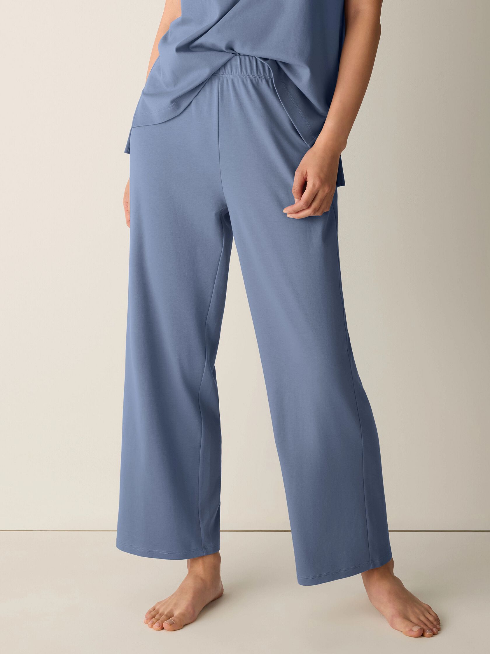 Organic Cotton Interlock Straight Sleep Pant