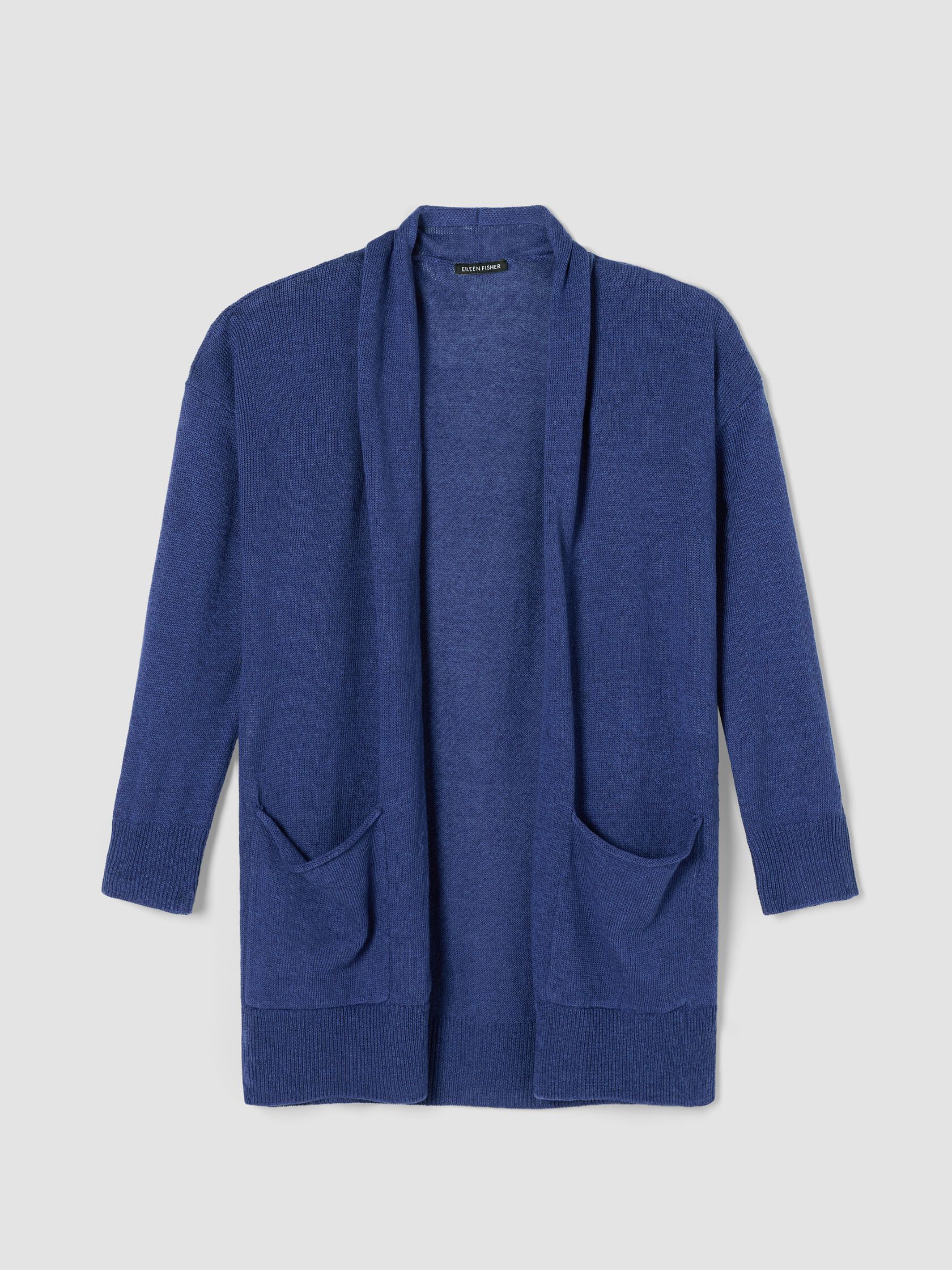 Organic Linen Cotton Cord Long Cardigan