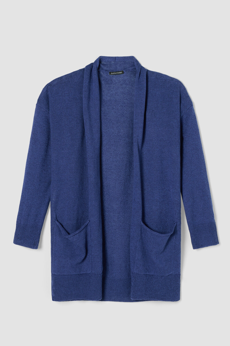 Organic Linen Cotton Cord Long Cardigan Organic Linen Cotton Cord Long Cardigan