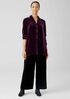 Velvet Classic Collar Long Shirt