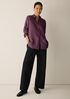 Silk Twill Classic Collar Shirt