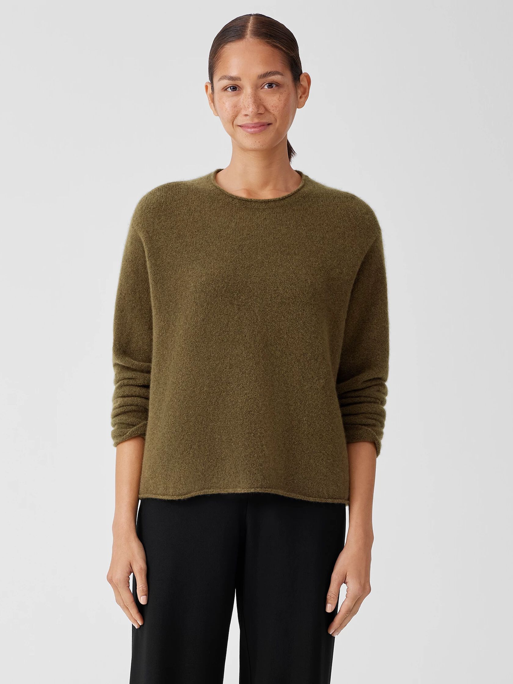 Cashmere Silk Bliss Crew Neck Top