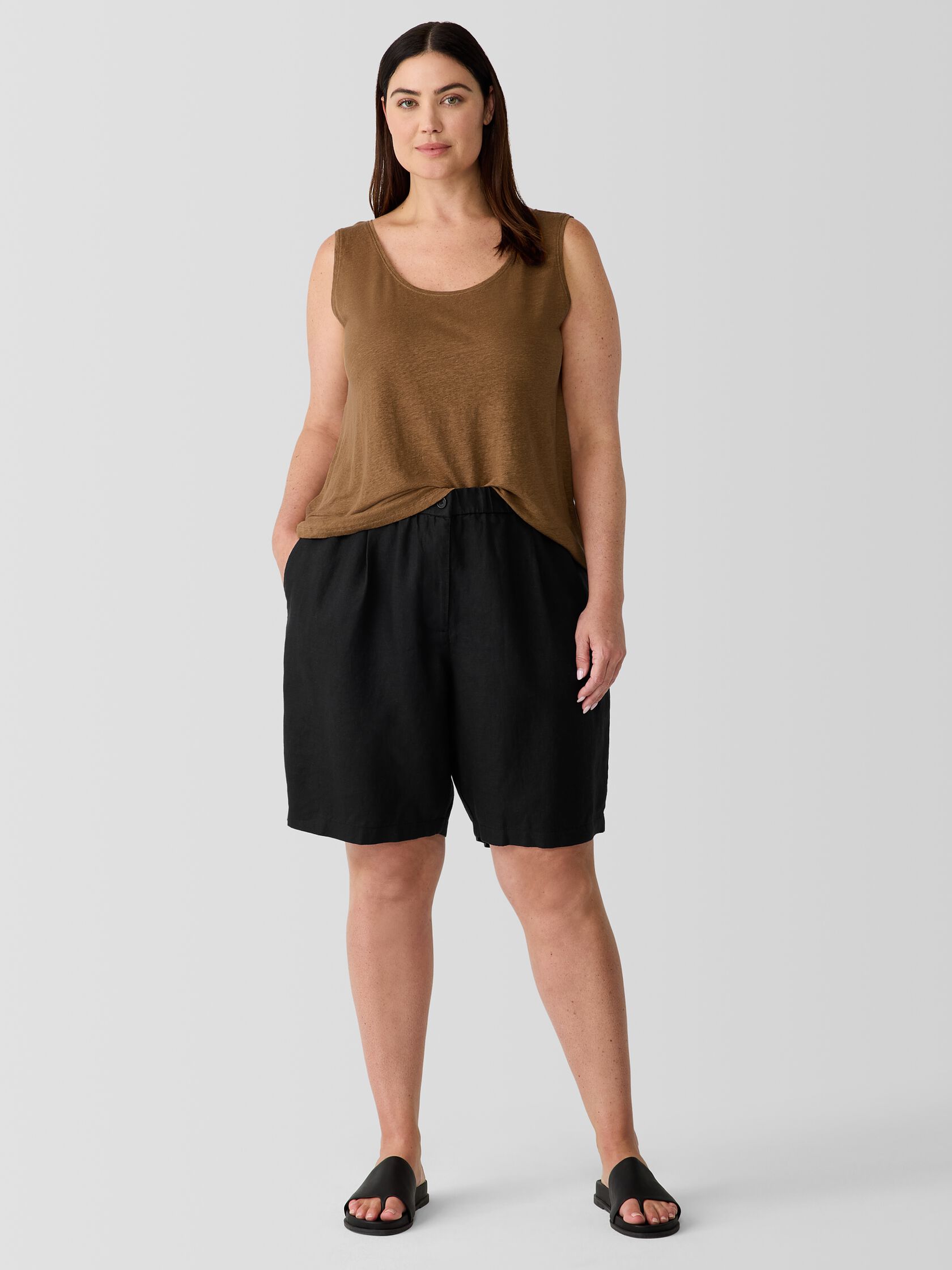 Organic Linen Shorts