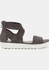 Kash Tumbled Nubuck Leather Sneaker Sandal