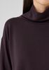 Cozy Brushed Terry Hug Funnel Neck Top